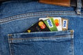 plastic debit and credit cards of international payment systems Visa and Master Cards