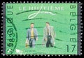 Postage stamp printed in Belgium shows Movie festival, serie, circa 1998