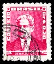 Postage stamp printed in Brazil shows Oswaldo Cruz, Portraits - Famous People in Brazil History serie, circa 1954