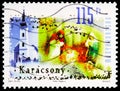 Postage stamp printed in Hungary shows Christmas 2011, serie, circa 2011