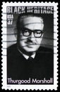 Postage stamp printed in United States shows Thurgood Marshall, Black Heritage Series serie, circa 2003