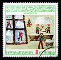 Salt huts, Youth Stamp Exhibition '74: Children's Drawings serie, circa 1974