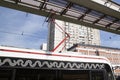 Moscow\Russia, September 3, 2020\Tram on the city street