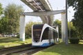 Moscow\Russia, September 3, 2020\Tram on the city street