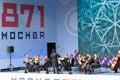 Conductor of Moscow Virtuosi orchestra on Moscow City day event