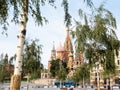 View Kremlin and St Basil Cathedral from Varvarka