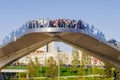 MOSCOW, RUSSIA-SEPTEMBER 24, 2017: Zaryadye park in Moscow, new