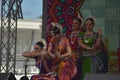 Moscow, Russia. Sixth annual festival `India day` in `Sokolniki` Park. Folks dance