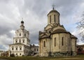 Moscow, Russia, Spaso-Andronikov Monastery. Spassky Cathedral and St. Michael`s Church. Royalty Free Stock Photo