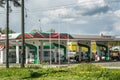 Moscow, Russia, 15/05/2020: Tatneft gas stations on the Leningradskoye Shosse