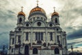 Christ the Savior Cathedral - the main cathedral of the Russian Royalty Free Stock Photo