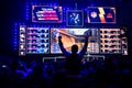 MOSCOW, RUSSIA - 14th SEPTEMBER 2019: esports Counter-Strike: Global Offensive event. Fan on a tribune at tournament`s