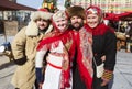 Moscow, Russia, Traditional annual festival ` Moscow Maslenitsa 2019 `from the series`Moscow seasons`.