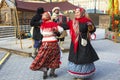 Moscow, Russia, Traditional annual festival ` Moscow Maslenitsa 2019 `from the series`Moscow seasons`.