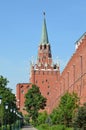 Moscow, Russia, Troitskaya tower in Moscow kremlin Royalty Free Stock Photo