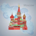 Russia. Vector. Silhouette. Icon. Sign Royalty Free Stock Photo