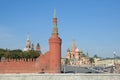 Moscow Russia. View of the Kremlin, Vasilevsky descent and St. Basil's Cathedral Royalty Free Stock Photo