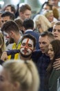 07.11.2018, Moscow, Russia. World Cup 2018. Football fans on the street tonight.