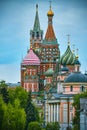 Moscow Russia 8,05,2023 years.Domes of St. Basil\'s Cathedral Royalty Free Stock Photo