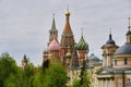 Moscow Russia 8,05,2023 years.Domes of St. Basil\'s Cathedral Royalty Free Stock Photo