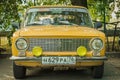 MOSCOW, RUSSIA. Lada 1300 VAZ-21011 Zhiguli made in USSR 1970s car based on Italian FIAT 124 at Soviet Russian old cars