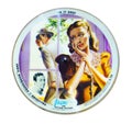 Moscow,Russian Federation - September 23,2017: Vintage music disc with picture. Vogue records company