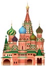 Moscow Saint Basil`s Cathedral Royalty Free Stock Photo