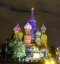 Moscow, Saint Basils cathedral Royalty Free Stock Photo