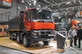 MOSCOW, SEP, 5, 2017: Renault truck on Commercial Transport Exhibition ComTrans-2017. Commercial trucks exhibits. Automobile indus