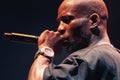 Rapper DMX performing on concert.Rap singer Earl Simmons singing on stage Royalty Free Stock Photo