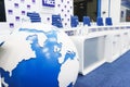 MOSCOW - September, 2016: empty and prepared for the event TV studio TASS