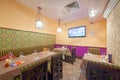 MOSCOW - SEPTEMBER 2014: The interior of the oriental restaurant