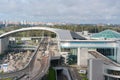 Moscow, Sheremetyevo airport, Russia - September 24, 2016: Terminal D of international airport was built in 2009