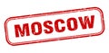 Moscow stamp. Moscow grunge isolated sign.