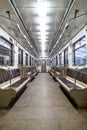 Moscow subway car Royalty Free Stock Photo