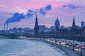 Moscow at Sunset Royalty Free Stock Photo