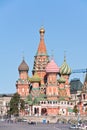 Moscow. Temple of Vasiliy Beatific (Pokrovsky is a cathedral) Royalty Free Stock Photo