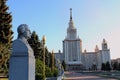 Moscow University with Lomonosov Royalty Free Stock Photo