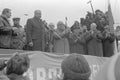 Boris Eltsin addressing democratic rally in the USSR