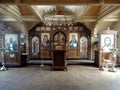 Interior of the Church of Nicholas II in Annino, Moscow. Royalty Free Stock Photo