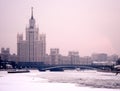 Moscow winter twilight