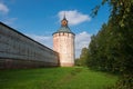 Moscow (Ferapontov) tower and walls of St. Cyril-Belozersky Mona