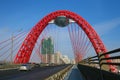 Moscow Zhivopisny Bridge winter