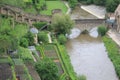 Ariel photo with the Mosel river crossing Luxembourg City