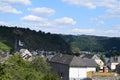 Hatzenport, Germany - 07 13 2020: Mosel valley village in summer