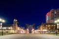 Moseley square in Glenelg at night