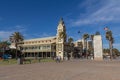 Moseley Square with Pioneer Memorial in the middle of Holdfast Bay at Glenelg, Adelaide, Australia, November, 2012 Royalty Free Stock Photo