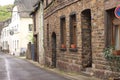 Moselkern, Germany: Traditional german street with brick houses