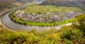 Moselle landscape and the wine village Ernst Rheinland Pfalz Ge