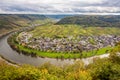 Moselle landscape and the wine village Ernst Rheinland Pfalz Ge